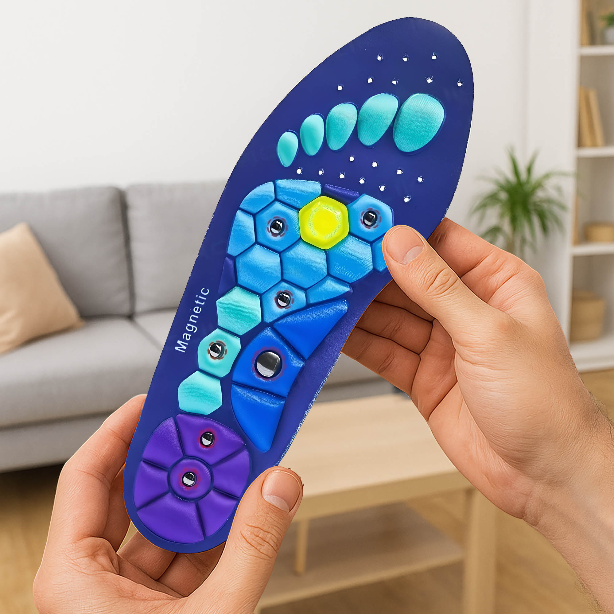 Magnetické Ortopedické Vložky Do Bot Masážní Akupresurní S Magnety Proti Bolesti Nohou - Obrázek 3