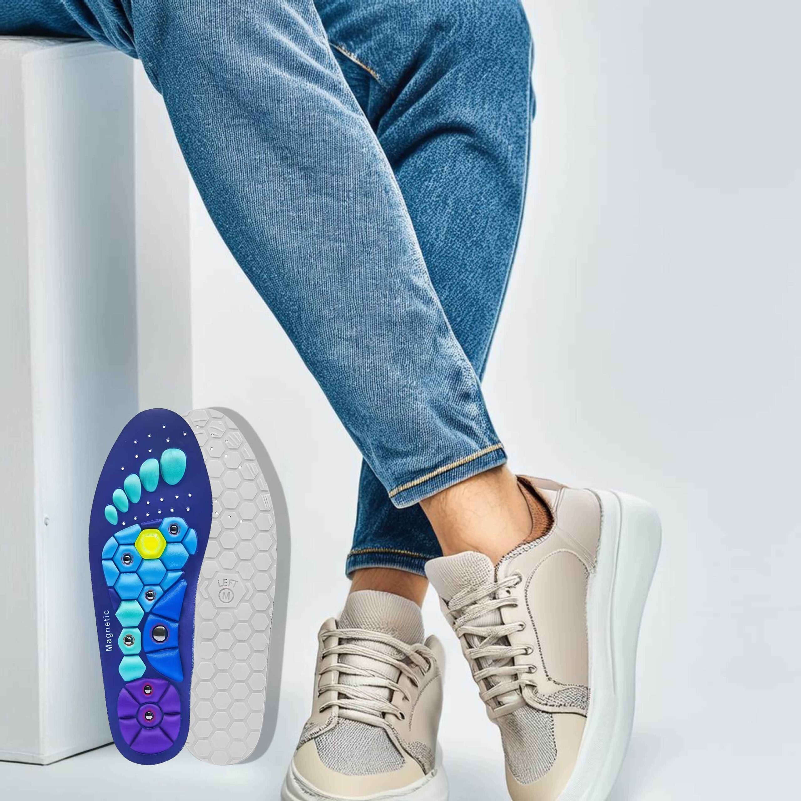 Magnetické Ortopedické Vložky Do Bot Masážní Akupresurní S Magnety Proti Bolesti Nohou - Obrázek 6