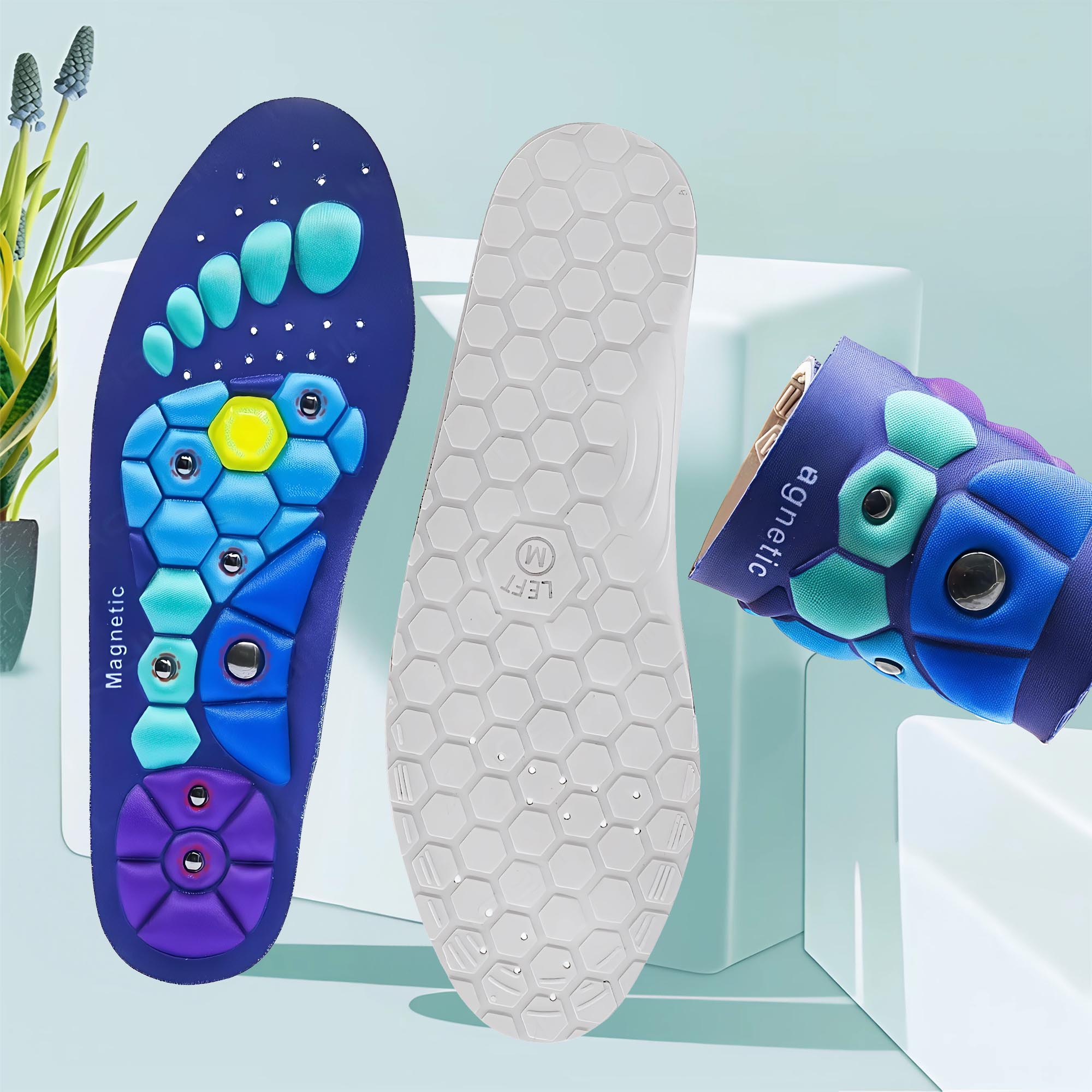 Magnetické Ortopedické Vložky Do Bot Masážní Akupresurní S Magnety Proti Bolesti Nohou - Obrázek 10