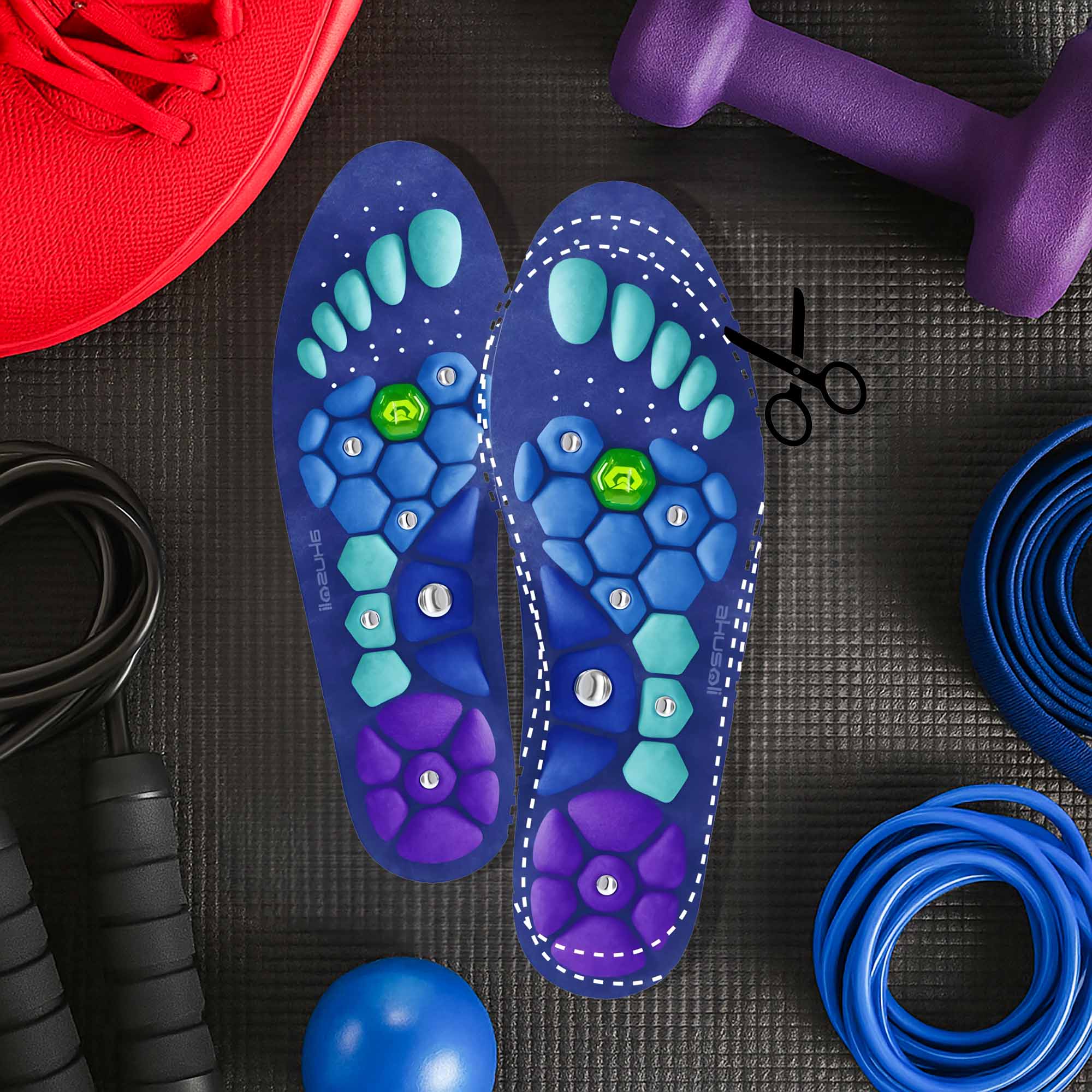 Magnetické Ortopedické Vložky Do Bot Masážní Akupresurní S Magnety Proti Bolesti Nohou - Obrázek 2